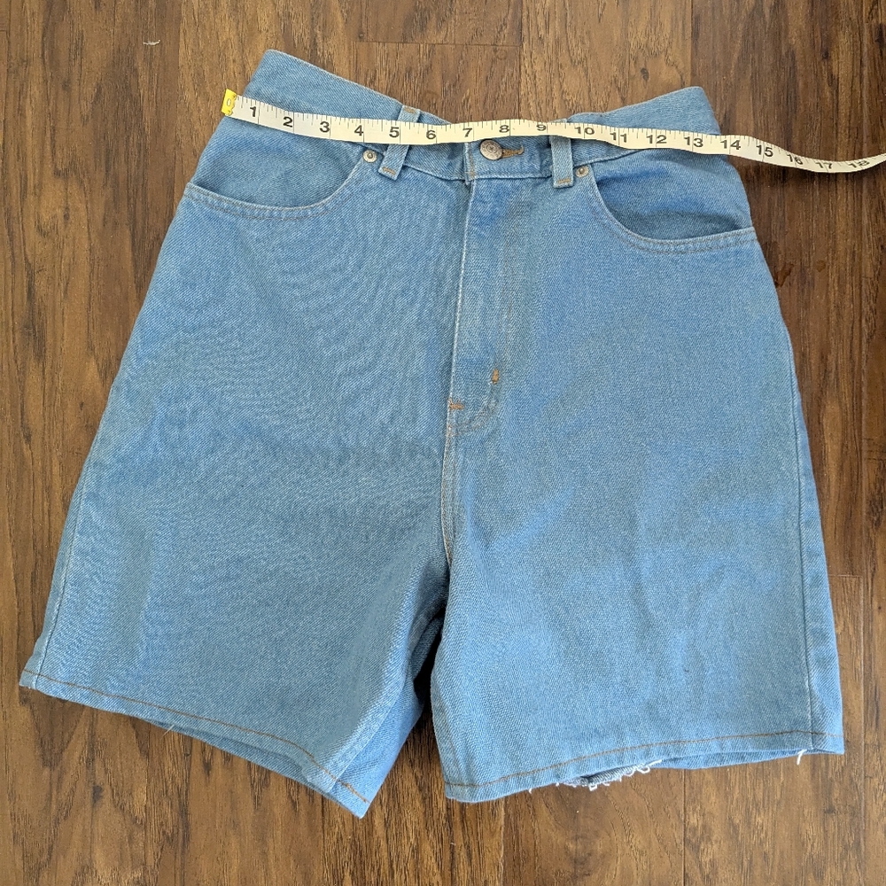 Blue Denim Shorts vintage Faded Glory Cotton Diy